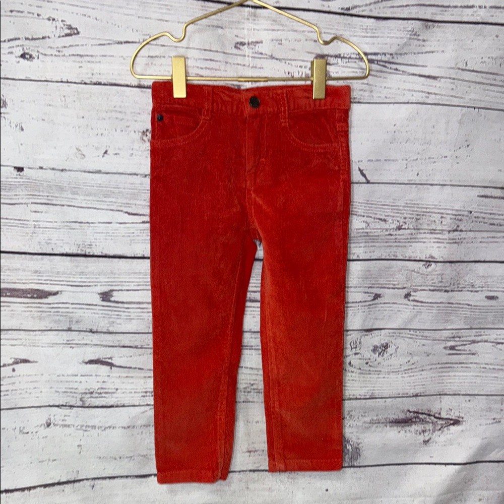 Jacadi Orange Corduroy Pants 36 Months Size 3t